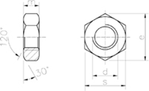 Immagine di Dado Esagonale Basso  - 558904