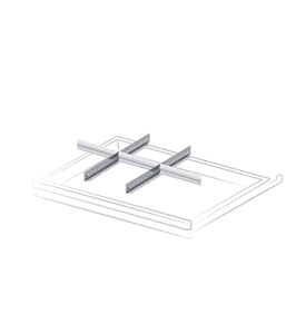 Immagine di Divisori per cassetti con altezza frontale 100 mm - FFH10100500