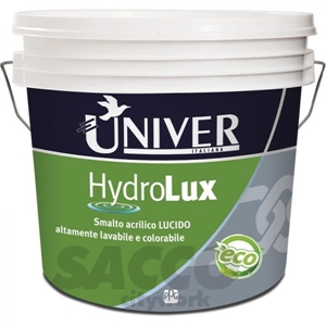 Immagine di SMALTO MURALE LUCIDO LT 4    COLORATO HYDRO LUX               UNIVER 02967356