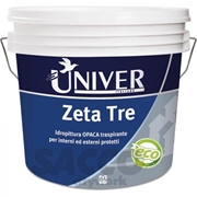 Immagine di PITTURA MURALE TRASPIRANTE LT 4    COLORATO ZETA TRE                UNIVER 03240755