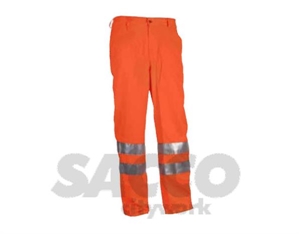 Immagine di PANTALONI HV COTONE PLUTONE TG.  L ARANCIO 2CAT EN ISO 20471         CENI 03401132