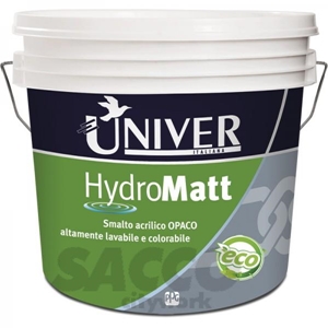 Immagine di SMALTO MURALE LUCIDO LT 10   COLORATO HYDRO LUX               UNIVER 03583517