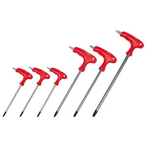 Immagine di CHIAVE MASCHIO PIEGATA SFERICA SET 6 PZ TORX