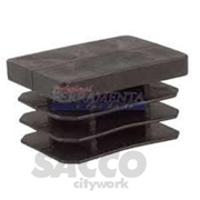 Immagine di COPRIPILASTRO PLASTICA NERO MM 15X30 TIPO RETTANGOLARE 594     IBFM 02052939