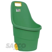 Immagine di CARRIOLA PLASTICA VERDE TONDA LT 55 RUOTA PLASTICA        VERDEMAX 04267409