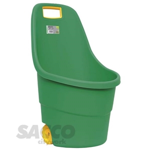 Immagine di CARRIOLA PLASTICA VERDE TONDA LT 55 RUOTA PLASTICA        VERDEMAX 04267409