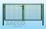 Immagine di CANCELLO 2 ANTE STANDARD VERD MM 50X50 Ø4 3000X1000 C/SERRATURA G1    FB 02304496