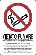 Immagine di S.PVC VIETATO FUMARE     30X20