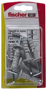 Immagine di TASSELLO NYLON SB CON GANCIO LUNGO PZ 6