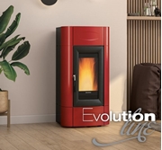 Immagine di TERMOSTUFA PELLET ISIDORA IDRO KW27,6 BORDEAUX H23 5.0   EVOLUTION EXTRAFLAME 05987696