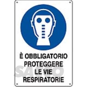 Immagine di SEGNALE OBBLIGO MM 300X200 PROTEGGERE VIE RESPIRATORIE 02834931