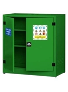 Immagine di ARMADIO FITOSANITARI METALLO MM 1075X1100X500 LT123 VERDE 2ANTE 2RIP. CARVEL 04680178