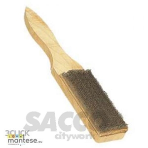 Immagine di SPAZZOLA A MANO 65 ACCIAIO M/LEGNO PULIZIA LIME       SIT 00628075