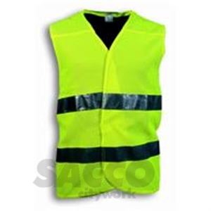 Immagine di GILET HV C/PORTABADGE TG.TU GIALLO 2CAT EN ISO 20471         SEBA 01250503