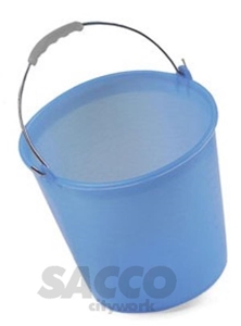 Immagine di SECCHIO ADDA GRADUATO Ø310  H308  LT15 AZZURRO PE C/MANICO ZN 02811956