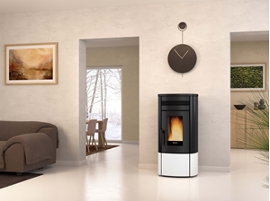 Immagine di STUFA PELLET NORIS PLUS 5.0 KW12 BIANCO EVOLUTION EXTRAFLAME 06044954