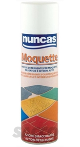 Immagine di DETERGENTE TESSUTI MOQUETTE ML 500  SPRAY TAPPETI TESSUTI         NUNCAS 00577571