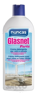 Immagine di DETERGENTE VETRI GLASNET ML 500  FLACONE CREMA FORTE             NUNCAS 01629279