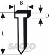 Immagine di CHIODO GRUPPINO MM 1,8X1,27X16 PZ 1000                  BOSCH 04000266