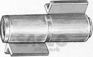 Immagine di BATTENTE A MOLLA MM 150-115  Ø38 P/CANCELLI SCORREVOLI 497 IBFM 04602200