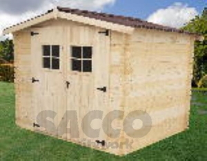 Immagine di CASETTA LEGNO BLOCKHAUS SP 28 MM  2600X2200 VD2622.02N             HABRITA 02682433