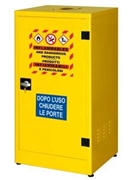 Immagine di ARMADIO INFIAMMABILI METALLO MM 575X1100X500 LT66 GIALLO 1ANTA 2RIP. CARVEL 05554744