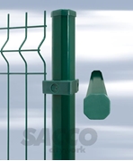 Immagine di PALO OTTAGONALE VERDE PALDECO H 2300 MM 45X45 PLASTIC. S/PIATTINA  CAVATORTA 05254897