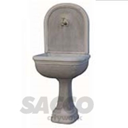 Immagine di FONTANA A MURO ERBA MM 410X550X1350H CEMENTO GRIGIO ANTICHIZZATO 02776200