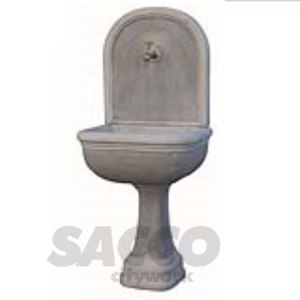 Immagine di FONTANA A MURO ERBA MM 410X550X1350H CEMENTO GRIGIO ANTICHIZZATO 02776200